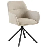 CLP Esszimmerstuhl Tipton Polyester taupe