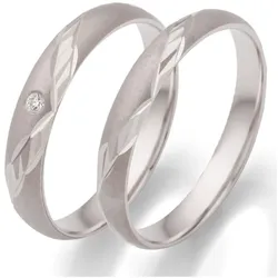 Firetti Trauring »Schmuck Geschenk Hochzeit Ehering "LIEBE"«, wahlweise mit oder ohne Zirkonia (synth.) Firetti silberfarben 57