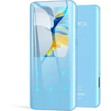 AGPTEK 32GB MP3 Player Bluetooth 5.0 with 2.4 Inch TFT Colour Screen, HiFi Music Player with Speaker, Touch Buttons, FM Radio, E-Book, Recording, Sleep Timer, Support up to 128 GB (Blau)