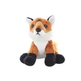 Uni Toys Plüschtier, - Fuchs sitzend 13 cm - Schwarz