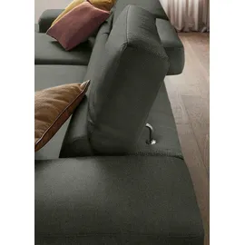 W.Schillig Eckcouch Chenille 2-Sitzer Grün