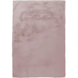 Fellteppich »Alvin«, rechteckig, 45 mm Höhe, Teppich in Kaninchenfell-Optik und Haptik, Kunstfell, 45239020-3 rosa 45 mm