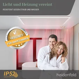 Heidenfeld Infrarot-Deckenheizung HF-HP500 mit Licht 390 W