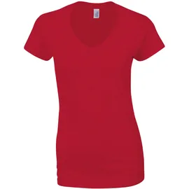 Gildan Damen V-Neck T-Shirt \64V00L\" sport grey (heather) S"