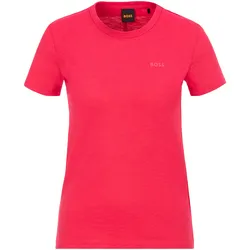 T-Shirt »Esla Premium Damenmode«, mit Rundhalsausschnitt, Gr. S, dunkelpink, , 74976152-S