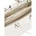 Tommy Hilfiger TH Daily Satchel Mono Umhängetasche Kunstleder Beige/Weiß