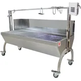 Beeketal Spanferkelgrill Lammgrill BBQ Grill Grillwagen Barbecue mit Windschutz