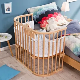 babybay Maxi Beistellbett seidenmatt klarlackiert