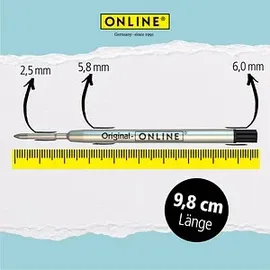 Online Schreibgeräte Kugelschreibermine 70039 M Schwarz