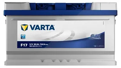 Varta Starterbatterie Blue Dynamic 80Ah 740A F17 [Hersteller-Nr. 5804060743132] für Alfa Romeo, Alpina, BMW, Chevrolet, Chrysler, Dodge, Fiat, Ford, I