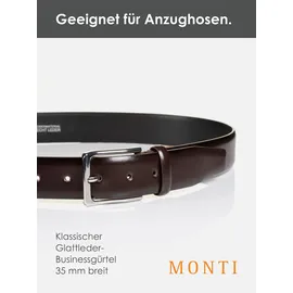 Monti Herrengürtel Leder 95 Braun