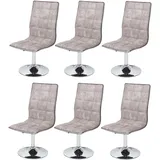 MCW Esszimmerstuhl MCW-C41 Stoff vintage kieselgrau 6er Set