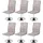 MCW Esszimmerstuhl MCW-C41 Stoff vintage kieselgrau 6er Set