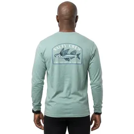 Salty Crew Fly Home Sunshirt Langarm-rash Guard - Seaside Heather - M