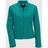 Madeleine Stilvoller Businessblazer mit Stehkragen in petrol | Gr.: 48