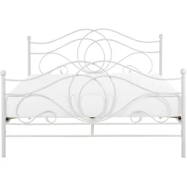 Beliani Bett mit Lattenrost Metall Lyra 140 x 200 cm