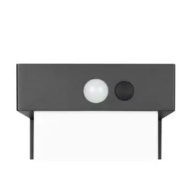 Trio LED Außenstehlampe Gartenleuchte Wegeleuchte Solar Metall schwarz Sensor H 100cm