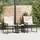 vidaXL Gartenlounge Set 7-tlg. Schwarz