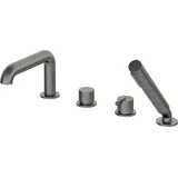 Neuesbad Serie 600 4-Loch Wannenarmatur mit Brauseset, Oberfläche: Titanium NB1BQS_D14M1
