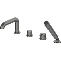 Neuesbad Serie 600 4-Loch Wannenarmatur mit Brauseset, Oberfläche: Titanium NB1BQS_D14M1