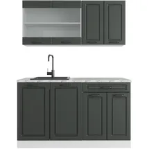 Vicco Küchenzeile R-Line 140 cm Anthrazit/Weiß