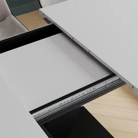Vicco Fenaro 120 x 77,4 x 80 cm ausziehbar Weiß/Schwarz