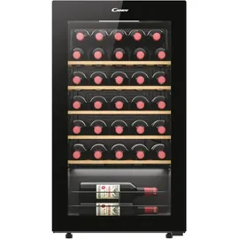 Candy CWC034 Weinkühlschrank für 34 Flaschen, Schwarz, Energieklasse G