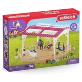 Schleich 42389 Reitschule mit Reiterinnen und Pferden, ab 5 Jahren, HORSE CLUB - Spielset, 40 Teile, exklusiv bei Amazon