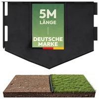 LAINFELD Flexible Rasenkante | 5 Meter Beetbegrenzung | Kunststoff Mähkante zum einschlagen | Beetabgrenzung Rasenkantenband Rasenkanten Mäh Kante