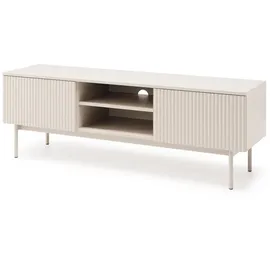 beautysofa Lowboard 150x50x38 cm Beige Metall/MDF/Spanplatte