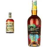Don Papa Baroko und Ron Millonario Kuytchi I Aus "Black Gold" Melasse gebrannt I Außergewöhnlicher Rum mit Kupfernote I 40% Vol. I 2 x 700 ml