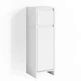 Vicco Midischrank Emma, Weiß, - Badezimmerschrank Badregal Schublade