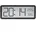 KZQ Digitale Wanduhr Mit Lcd-bildschirm, großer Bildschirm, Wohnzimmer-Wanduhr, Uhrzeit, Temperatur-, Luftfeuchtigkeit, Elektronische Uhr 20,2 X 2 Cm (schwarz),