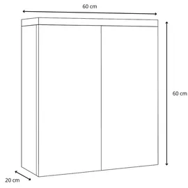 Badplaats Toledo 60 cm Braun