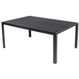 LINDER EXCLUSIV Gartentisch Comfort 180 x 90 cm mit Nonwood Platte Gestell Aluminium