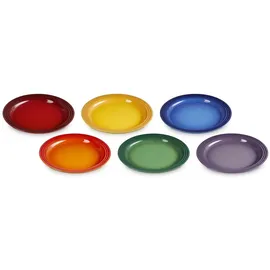 Le Creuset Speiseteller 27 cm Regenbogen 6er Set