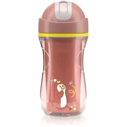 Chicco Sport Cup 14m+ Tasse mit Strohhalm Pink 266 ml