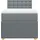 vidaXL Boxspringbett 100 x 200 cm Hellgrau