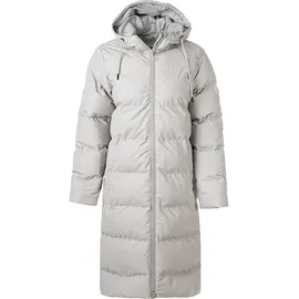 Weather Report Wintermantel WEATHER REPORT "Autumn", Damen, Gr. 44, beige (grau), 100% Polyester, unifarben, lang, ohne Ausschnitt, Mäntel Wintermantel, in modischem Stepp-Design