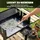 Outsunny Holzkohlegrill Grillwagen schwarz