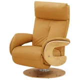 HIMOLLA Relaxsessel 7818 Leder 75 x 108 x 84 cm Gelb elektrisch