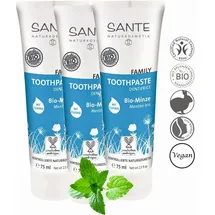 Sante Zahncreme Bio-Minze mit Fluorid 3 x 75 ml