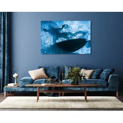 queence Acrylglasbild »Unterwasser«, Italien-Spanien-Meer-Meer Bilder-Sport-Foto, (1 St.), Fine Art-Print in Galeriequalität queence Farbe Bild(er): beige