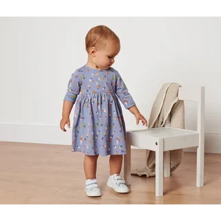 Tchibo - Baby-Jerseykleid - Baby - Gr. 74/80 - lila/geblümt