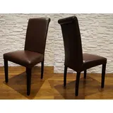 Glanz Echtleder Rindsleder Stuhl Echtes Leder stühle Lederstühle Esszimmer Stuhl