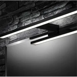 Briloner - LED Spiegelleuchte, Spiegellampe IP44, 8 W Schwarz,