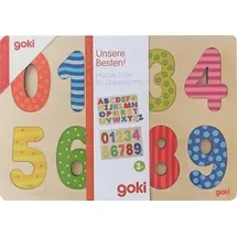 gollnest & kiesel goki Holzpuzzle im Doppelpack Alphabet und Zahlen