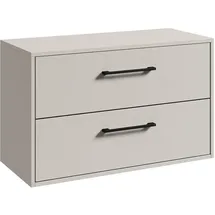 Badplaats Waschtischunterschrank Florence 2 Schubladen 80 x 46 x 46 cm Beige