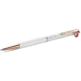Crystalline Kugelschreiber, Marienkäfer, Weiß, Rot lackiert, Roségold-Legierungsschicht | OS