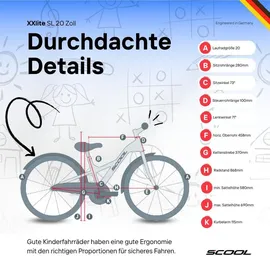 S'COOL XXlite SL 20 Zoll RH 31 cm weiß/türkis
